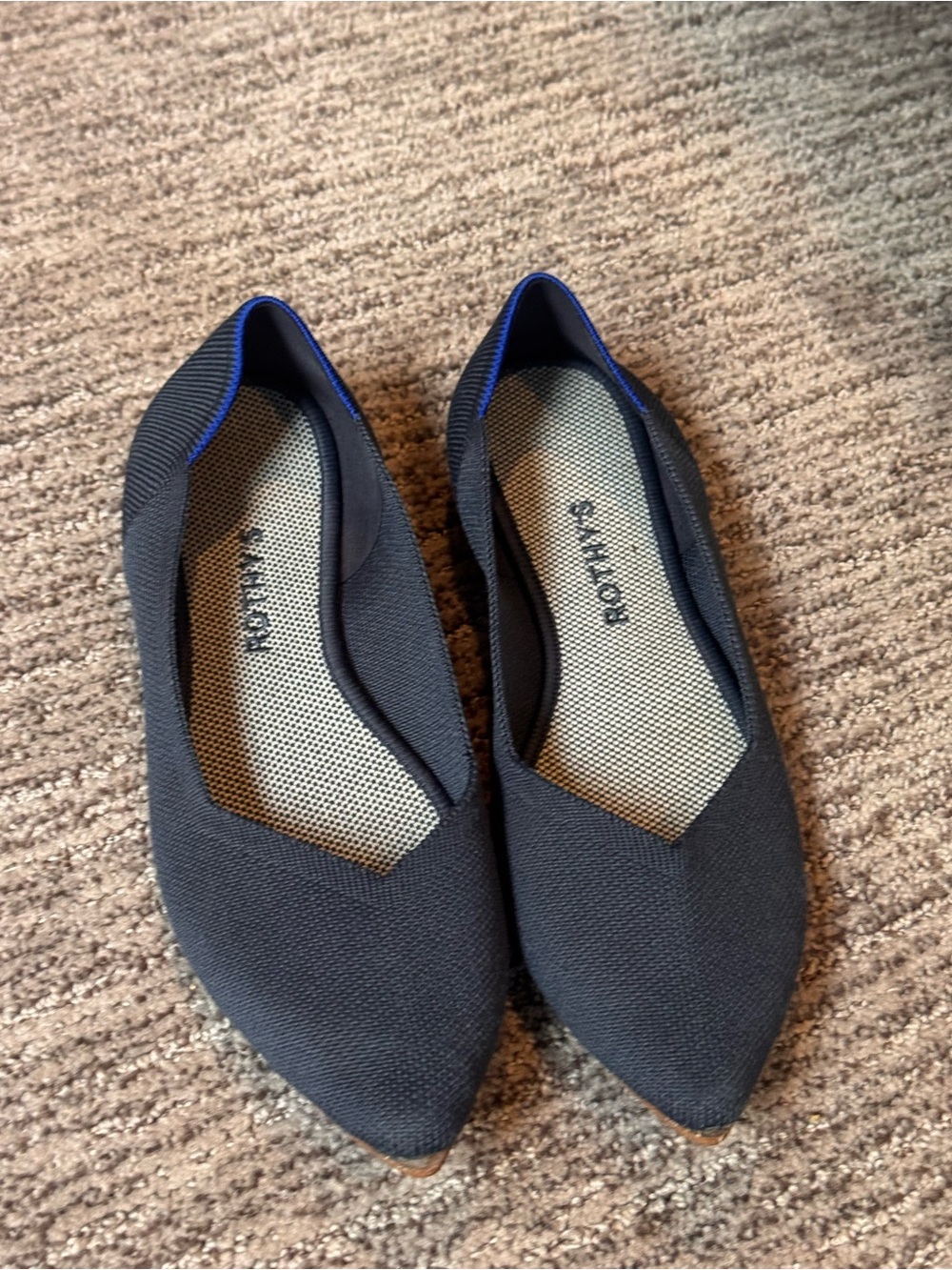 Rothy’s Navy The Point Flats. 9.5